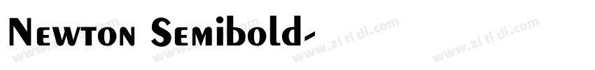 Newton Semibold字体转换